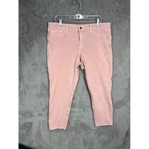 Mossimo Denim Womens Pink Mid-Rise Jegging Crop Super Stretch Pants Size‎ 16/33